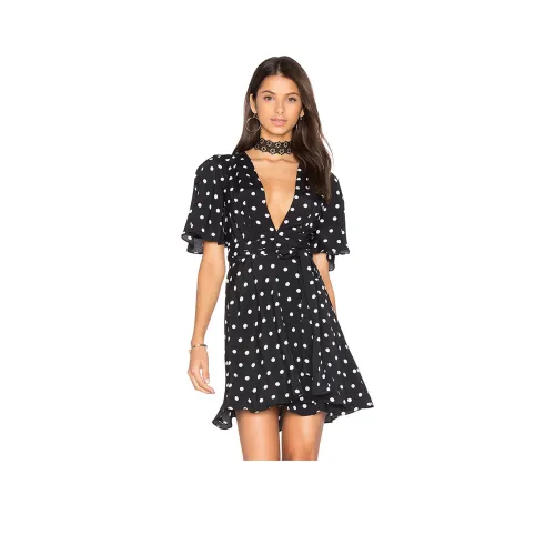 Amyenjoylife Короткий рукав Платье Женское