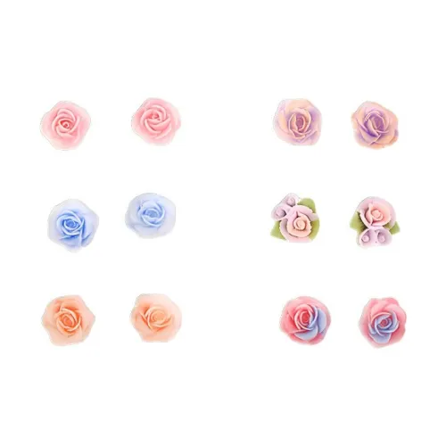 LINGJIE Пластик Серьги-гвоздики Унисекс