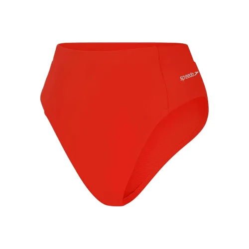 Speedo Твердый Hi Обхват талии Низ Плавки Женские