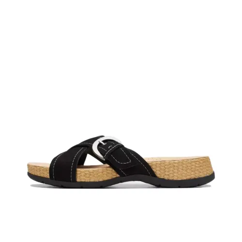 Clarks Слипоны Женские Черные