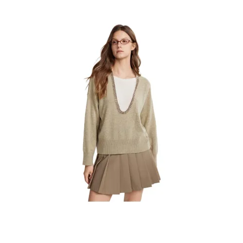 Elle Хаки Женские Свитеры
