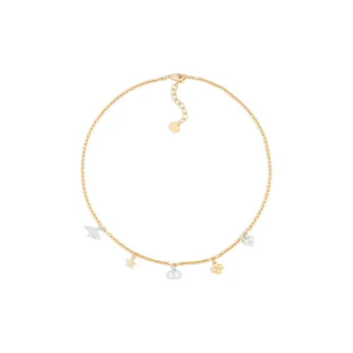 DIOR Lucky Series Ожерелья из смолы Унисекс Золото