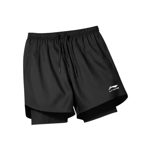 LINING Освежающие Черные Унисекс Спортивные Шорты