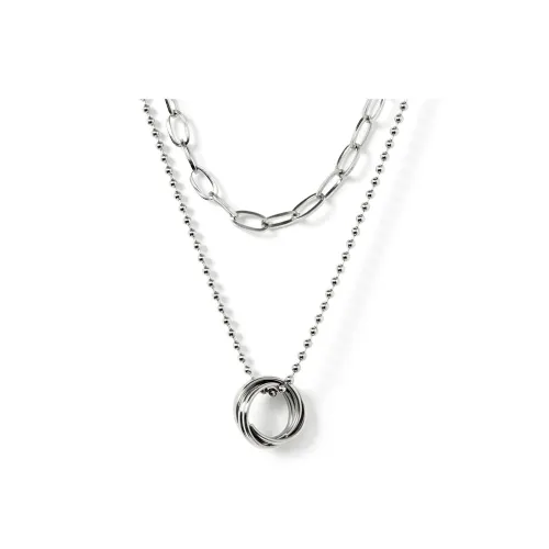 PCMY Сцепленные Двойной Layer Многослойность Комбинация Серебряный Аксессуары Унисекс