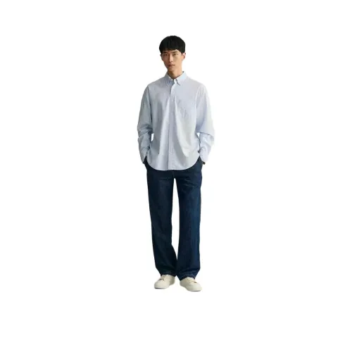 GANT 406 Небесно-голубой Мужские Рубашки