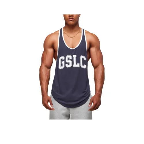 GYMSHARK Синий Мужские Майки