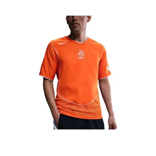Nike Dri Fit Футбол Джерси Мужской Безопасность Оранжевый белый
