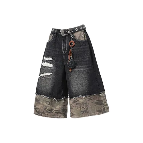 ZYKY Черные унисекс джинсовые шорты