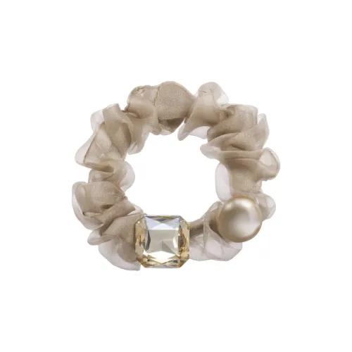 ROYALSASA Шелковый шифон Резинка для волос Женская