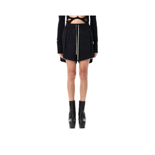 RICK OWENS Черные Женские Повседневные Шорты