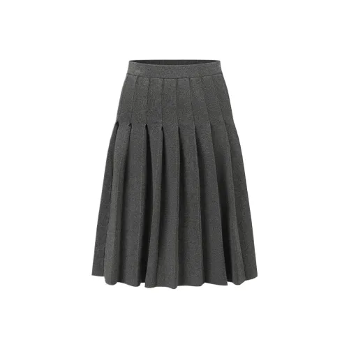 SWAYING KNIT Серый Женские Повседневные Короткие Юбки