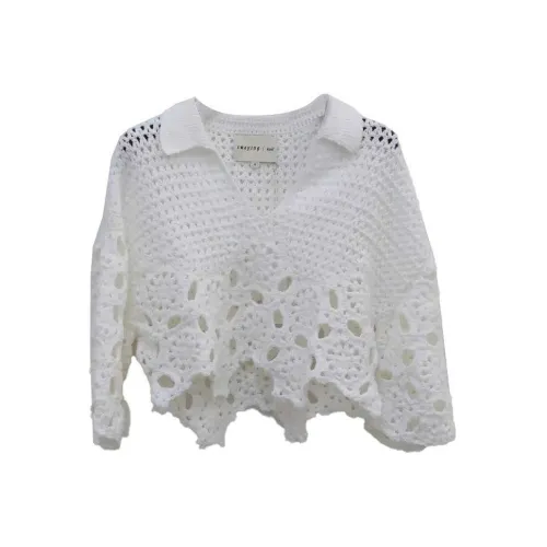 SWAYING KNIT Белый Женские Трикотаж