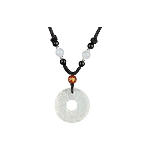 Happy tide Оникс Ожерелье Унисекс