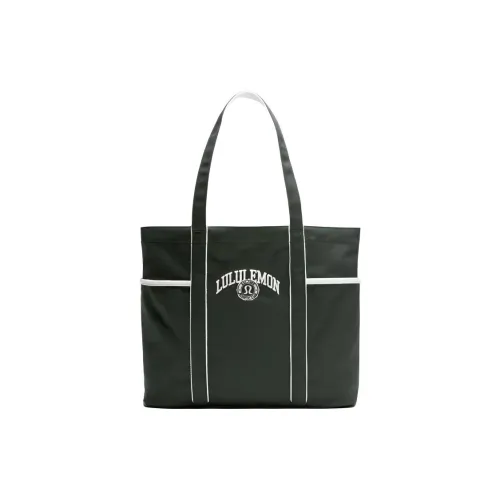 lululemon Хлопок Тоут Сумка Сумка для покупок Сумка на плечо Женская Светло-зеленая