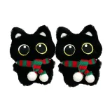 Шарф Красный зеленый+Красный зеленый Маленький Черный кот