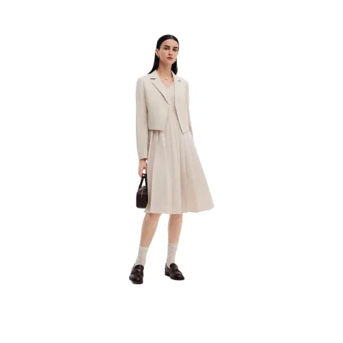 GOELIA 10W Бежево-серый Женские Комплекты с юбкой