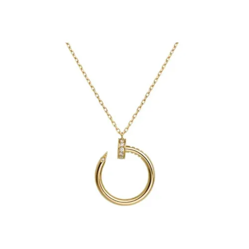 Cartier Juste Un Clou Series Ожерелья из золота с каратным покрытием Унисекс