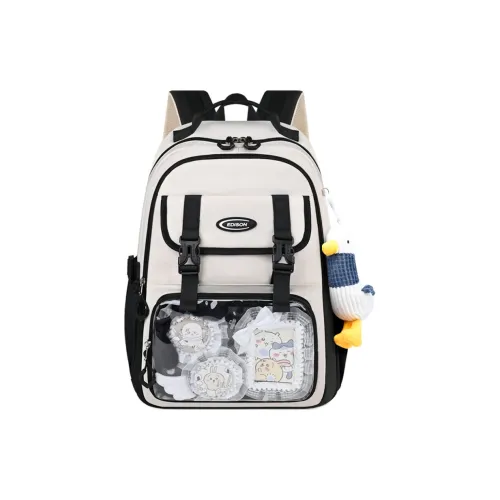 EDISON Oxford Student Bag Unisex Ecru Yellow Beige White Green Beige White Blue Эдисон Оксфорд Студентская Сумка Унисекс Экрю Желтый Бежевый Белый Зеленый Бежевый Белый Синий