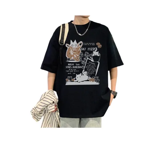 BLACK AT Мужская футболка с коротким рукавом