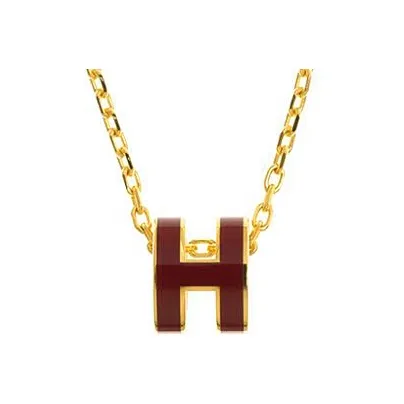 HERMES Pop H Necklace Collection Metal Necklaces Женские