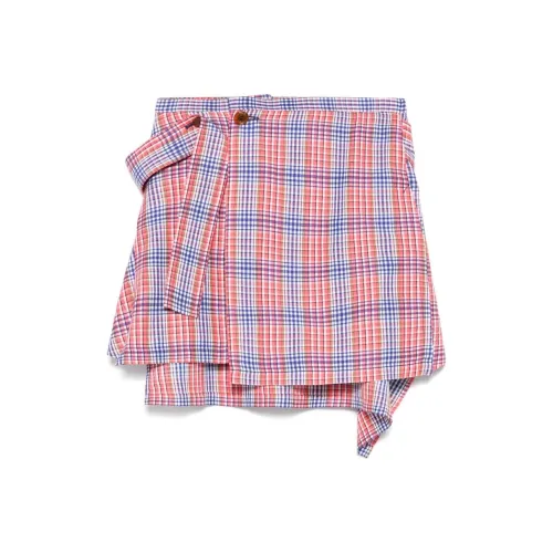 Vivienne Westwood Ярко-красные Женские Повседневные Короткие Юбки