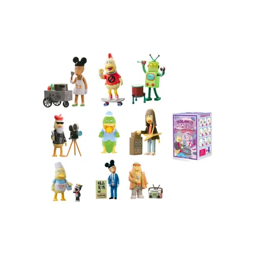 POP MART NORTH Sea Monster Community Collection Слепые коробки Один Blind Box Полная коробка 9 шт