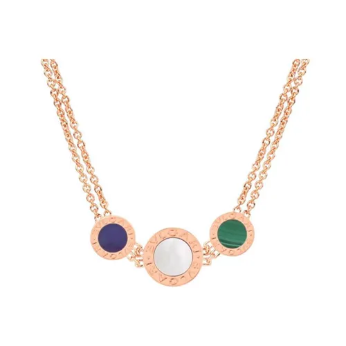 BVLGARI Серия 18К Розовое Золото Ожерелья Унисекс