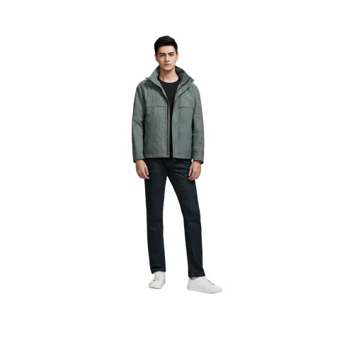 GOLDLION Куртки и пальто Мужской Серый Зеленый