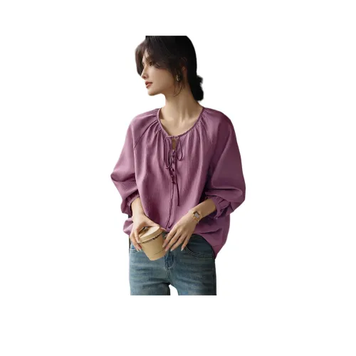 XWI Темно-фиолетовые Женские Рубашки