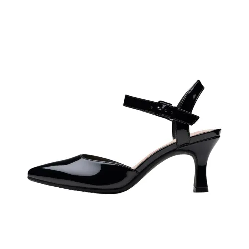 Clarks Kataleyna Cora Песочные часы Высокие каблуки Женские Черный