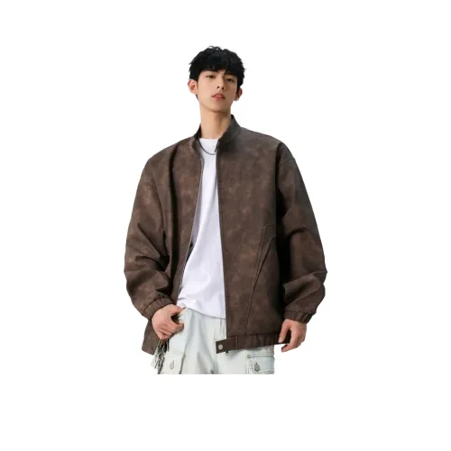 GONGFUSHE Кожа Куртка Унисекс