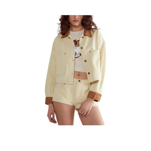 NASTY GAL Лимон Женские Джинсовые Куртки