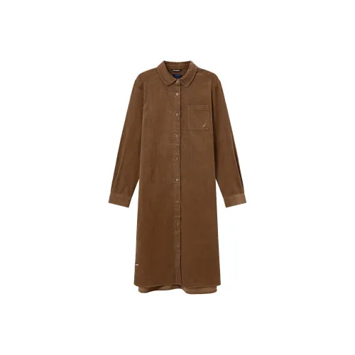 NAUTICA Длинное платье с длинными рукавами женское