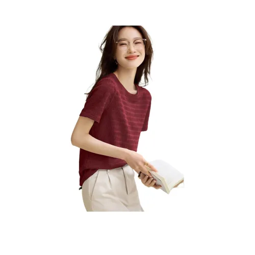 MOHANYIMEI Красный Женские T-рубашки