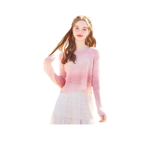 Geyini Розовый Женский Трикотаж