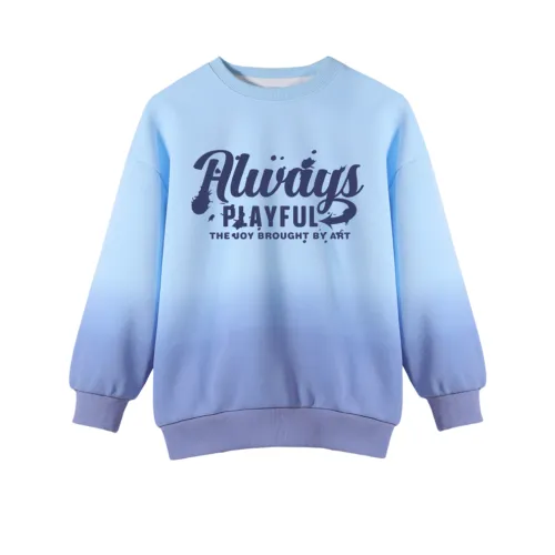 TONYBEAR Свитшот Градиентный Светло-Синий Подростки