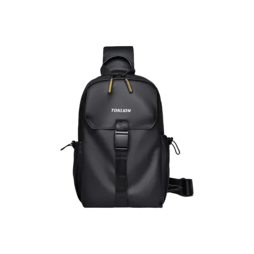 Tonlion Ткань Сумка через плечо Мужская Черная