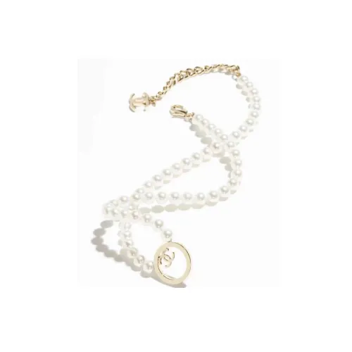 CHANEL 24C Жемчужные ожерелья Женские Белые