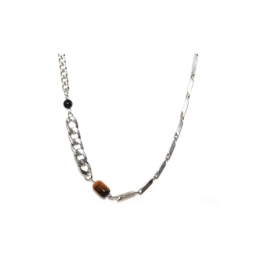 SHIYI N CIFANG Камень Тигровый глаз Обсидиан Ожерелье Мужское