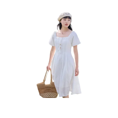 ZIHAN Короткий рукав Платье Женское