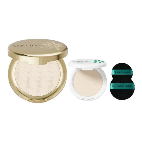 HUAJIANSONG Золотой логотип Мягкий матовый HD Пудра Сглаживающий Oil Control Длинный Тяжелая фиксация 7,5г+4г