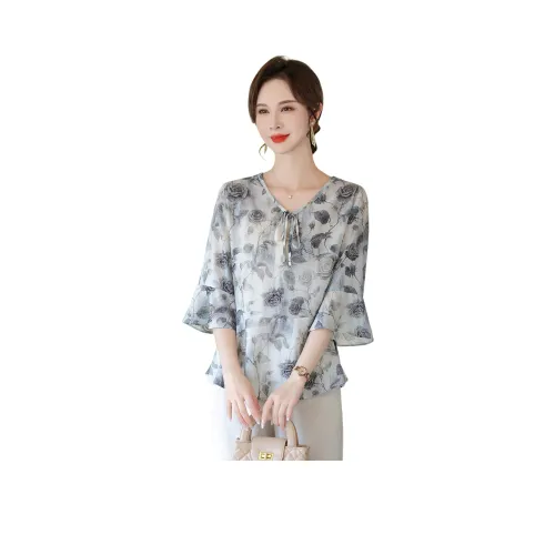 PIERRE CARDIN Светло-серые Женские Т-рубашки