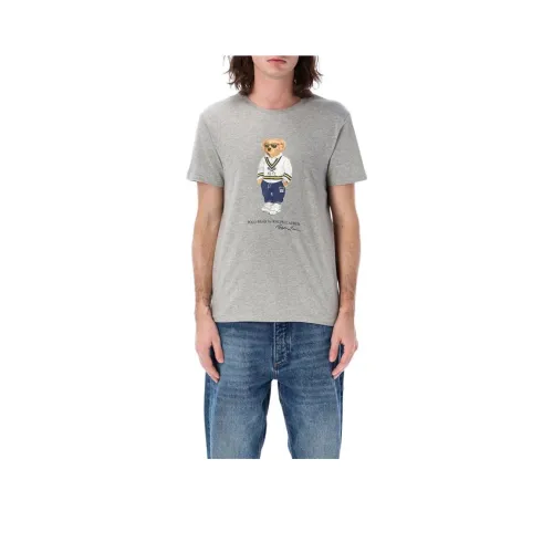 Polo Ralph Lauren T-Shirt Мужская Серого цвета