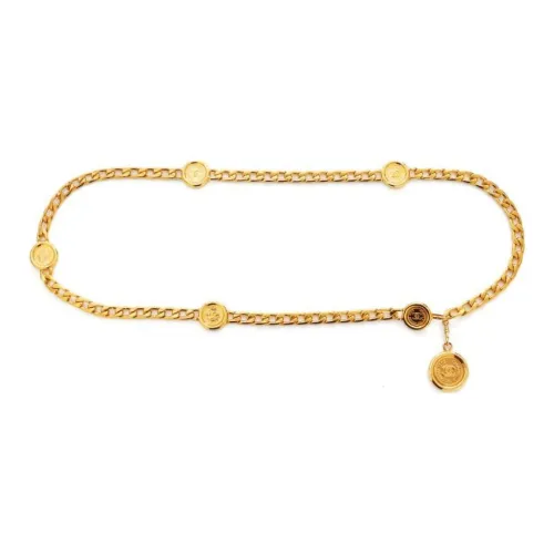 CHANEL CC Золотое Покрытие Ожерелья Женские Золото