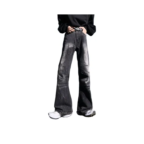 WELTER EXPERIMENT Черный Серый Цвет Унисекс Джинсы