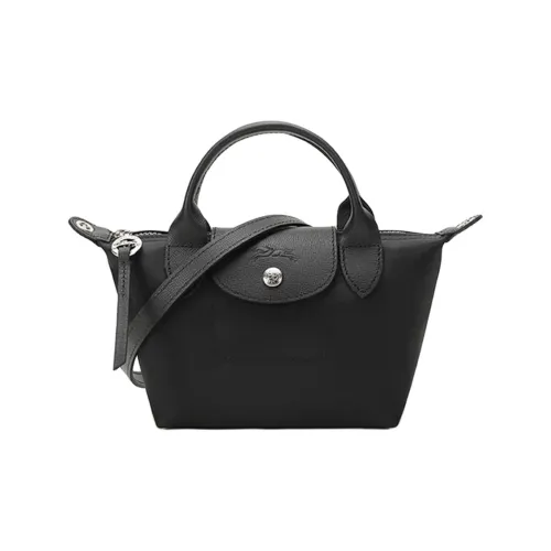 LONGCHAMP Le Pliage Néo Холст Пельмени Сумка Одно Плечо Сумка Мини Женская Черная