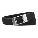 Серебристая пряжка - черный