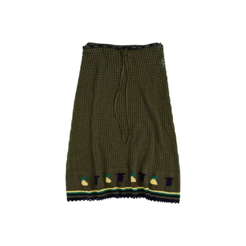 Short Sentence Повседневный Длинный Юбка Женские