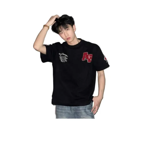 XUJIA Мужские черные футболки