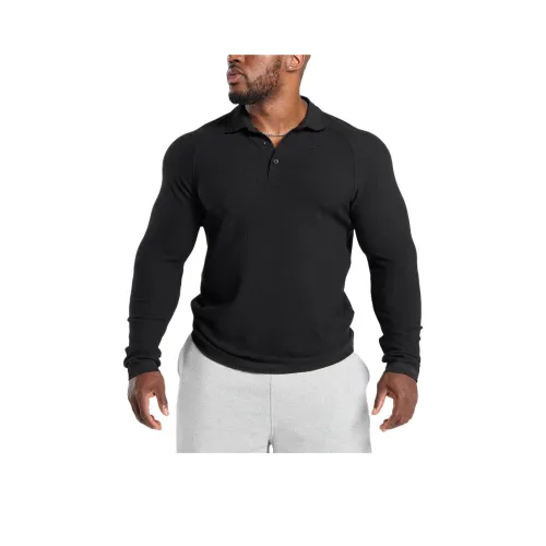 GYMSHARK Поло Мужское Черное
